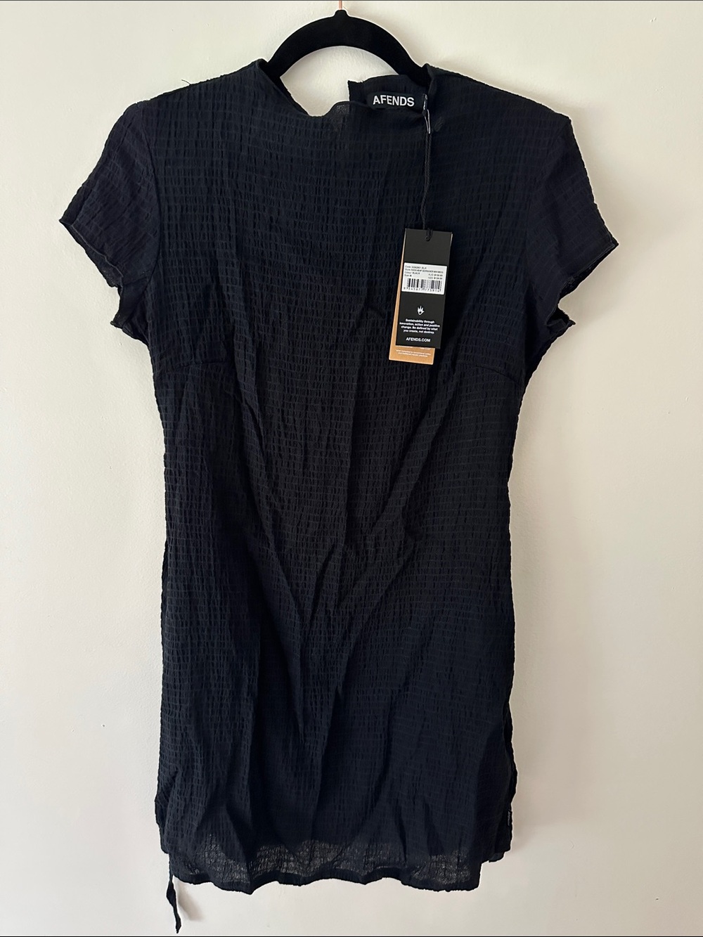 AFENDS ELODIE - SEERSUCKER MINI DRESS